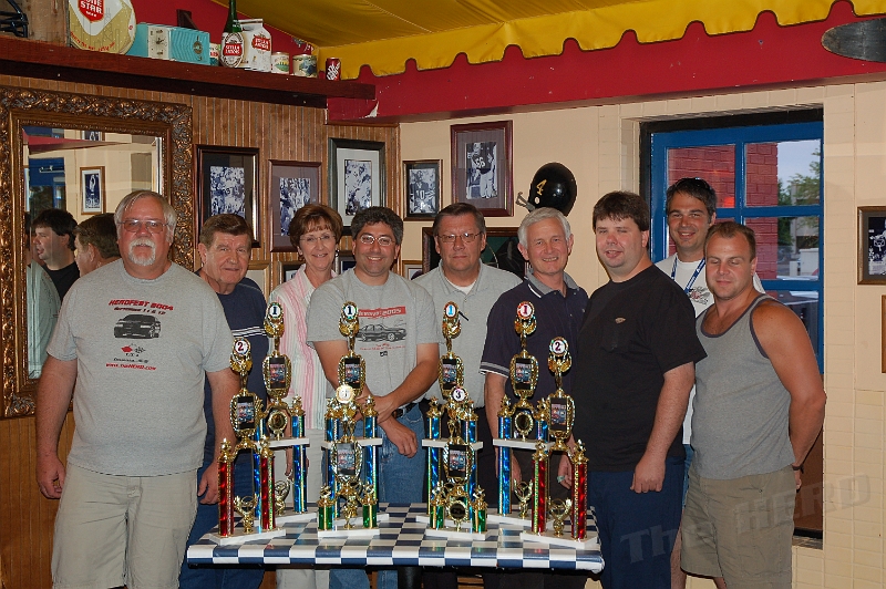 DSC_0216.jpg - Look at all the hardware. The HERD took 10 trophies in all. Not bad for our first year competing at the ISSCA Nationals.